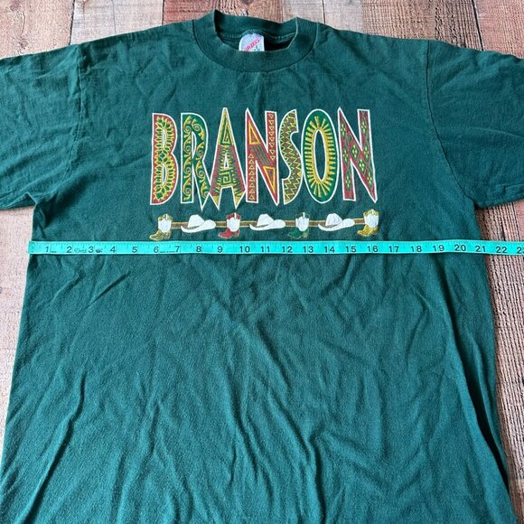 Branson Green Jerzees T-Shirt Size L 100% Cotton Graphic Tee Mens Apparel - Picture 4 of 8